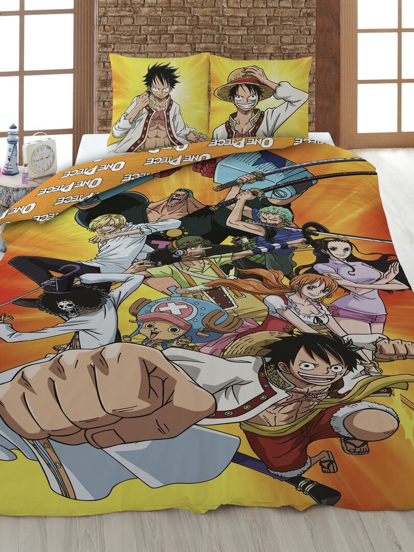 Parure de lit 'One Piece' Jaune - Kiabi