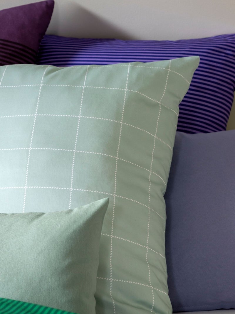 Parure de lit Oslo Vert d'eau - Kiabi