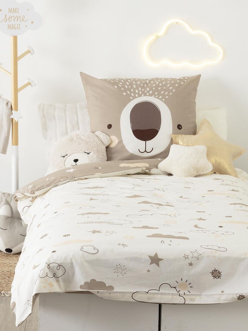 Parure de lit Ours Beige - Kiabi