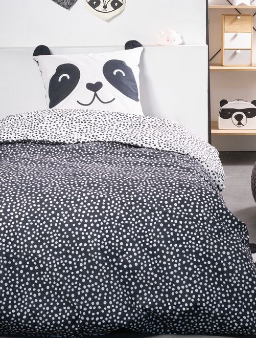 Sac de couchage enfant garçon convertible Panda 110 x 150 cm
