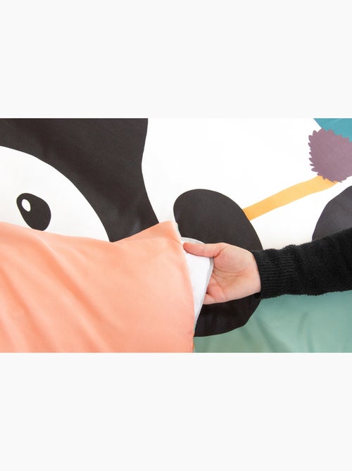 Parure de lit PANDA, Microfibre, Vert, 140x200cm - Kiabi