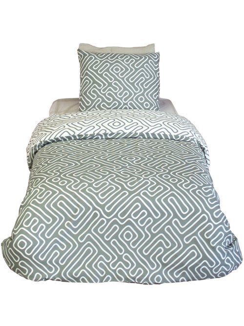 Parure de lit PARCHEMIN microfibre - Kiabi