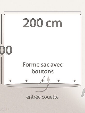 Parure de lit PAST coton percale