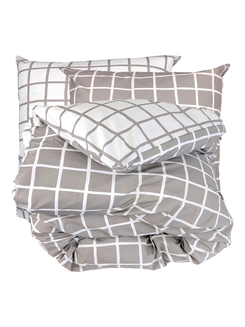 Parure de lit percale DDM MAX Taie 65x65 cm Gris - Kiabi