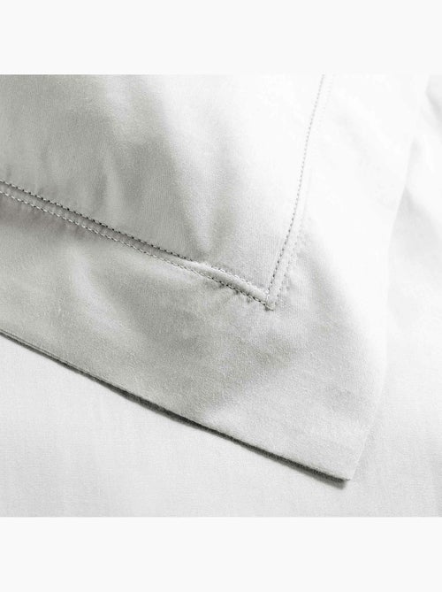 Parure de lit – Percale de coton 78 fils – Qualité Hôtel – 2 taies 63x63 cm - Kiabi
