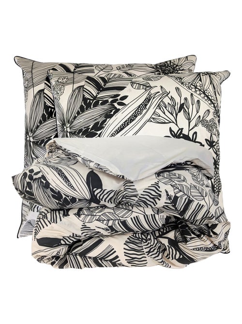Parure de lit percale de coton ALBA Taie 65x65 cm - Kiabi