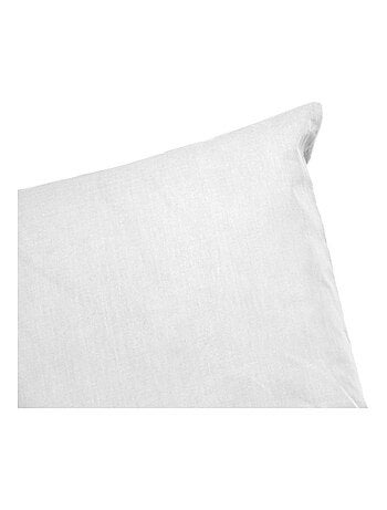 Parure de lit percale de coton blanc Skala
