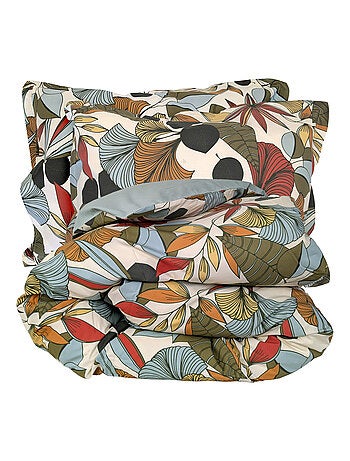 Parure de lit percale de coton CASCADE Taie 50x70 cm