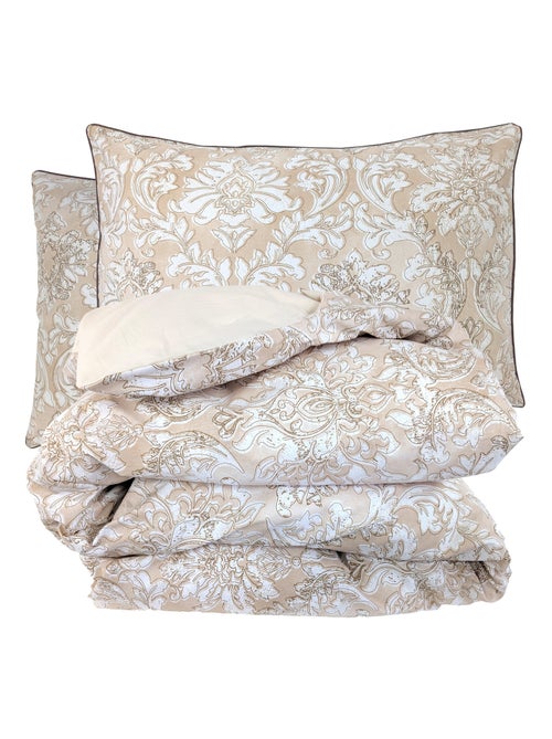 Parure de lit percale de coton collection PALAZZO Taie 50x70 cm - Kiabi