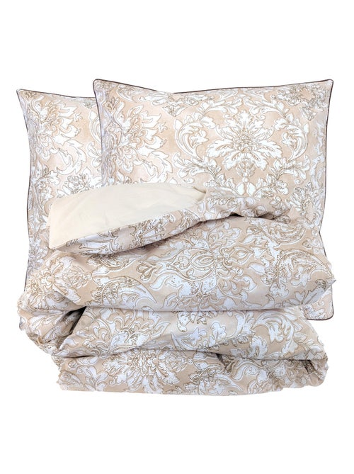 Parure de lit percale de coton collection PALAZZO Taie 65x65 cm - Kiabi