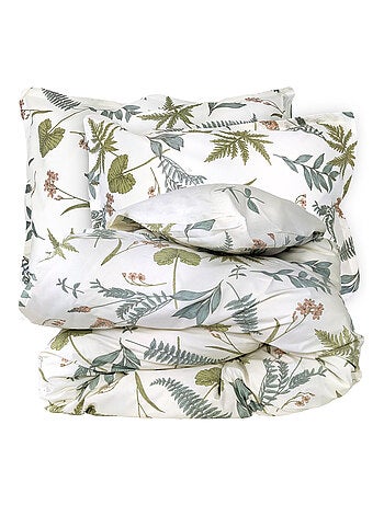 Parure de lit percale de coton FÉÉRIE Taie 50x70 cm