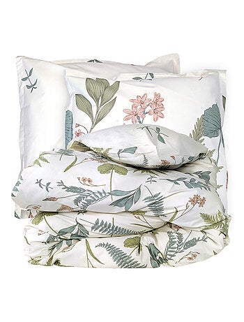 Parure de lit percale de coton FÉÉRIE Taie 65x65 cm
