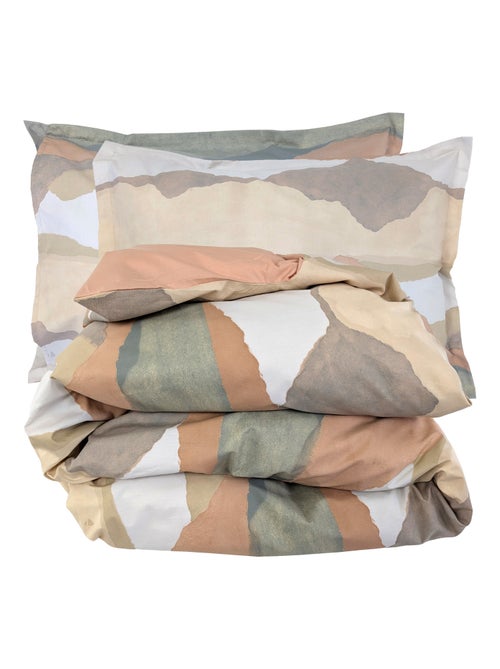 Parure de lit percale de coton LAND CRAIE Taie 50x70 cm - Kiabi