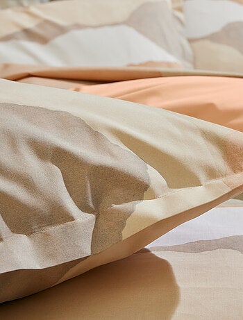 Parure de lit percale de coton LAND CRAIE Taie 65x65 cm