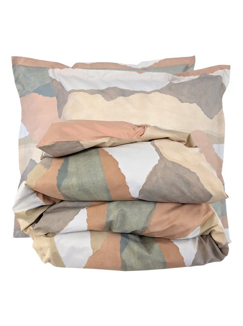 Parure de lit percale de coton LAND CRAIE Taie 65x65 cm - Kiabi