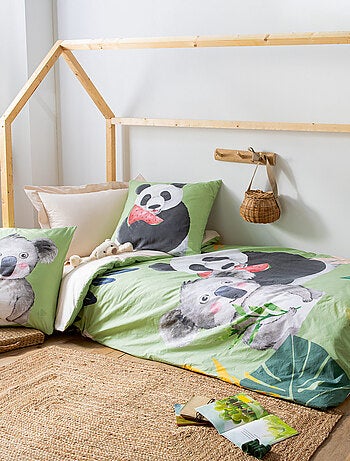 Parure de lit percale de coton PANDA