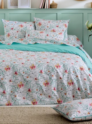 Parure de lit percale de coton ROXANE Taie 50x70 cm