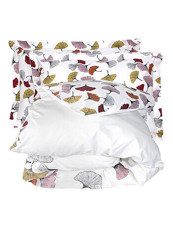 Parure de lit percale GINKGO Taie 50x70 cm