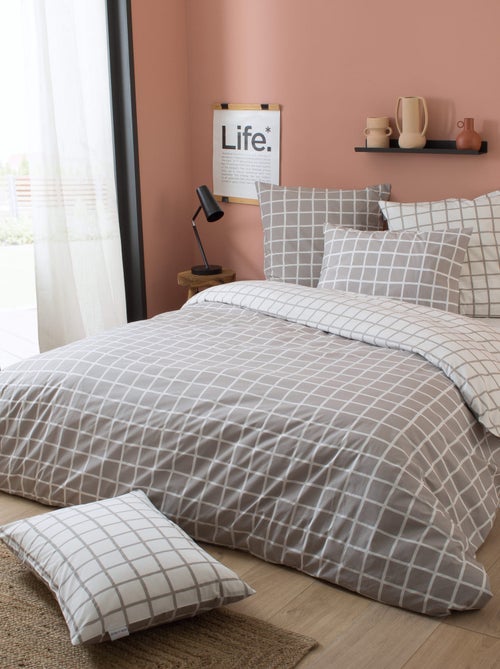 Parure de lit percale - Kiabi