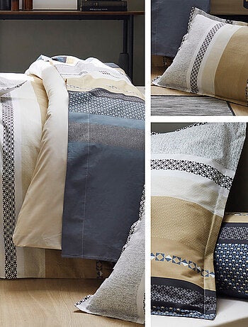 Parure de lit percale MARLOW Taie 65x65 cm