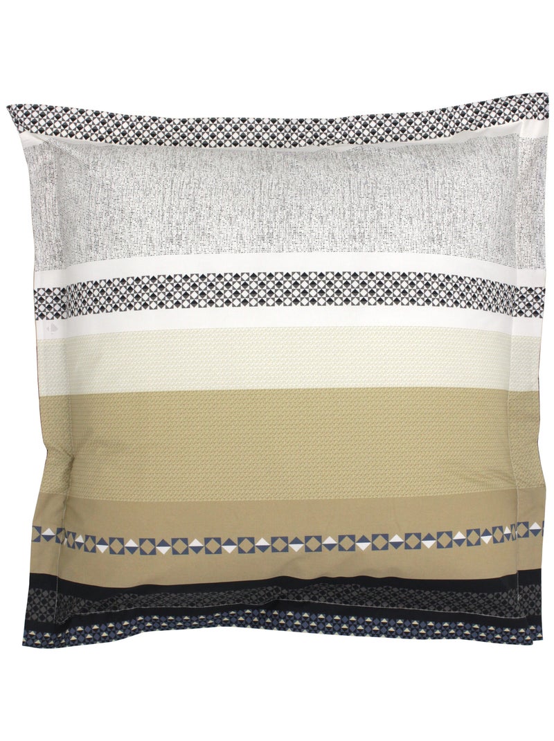 Parure de lit percale MARLOW Taie 65x65 cm Gris foncé - Kiabi