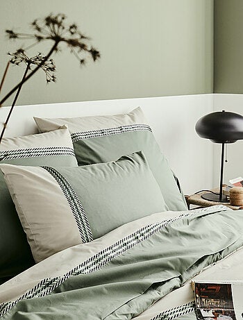 Parure de lit percale NOA Taie 50x70 cm