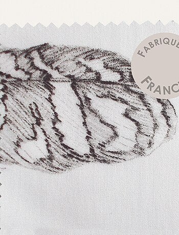 Parure de lit percale PLUMES Taie 65x65 cm