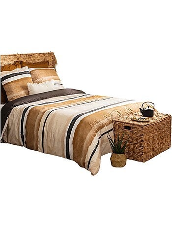 Parure de lit percale Rayure