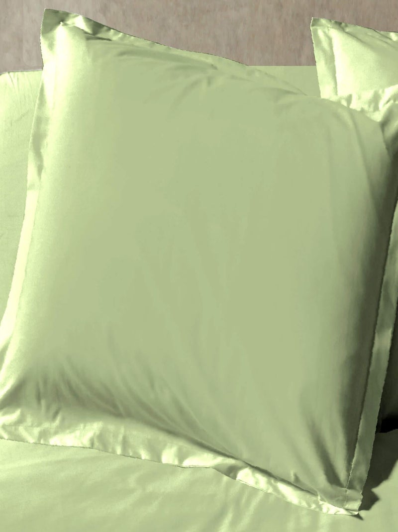 Parure de lit percale SAUGE Vert - Kiabi
