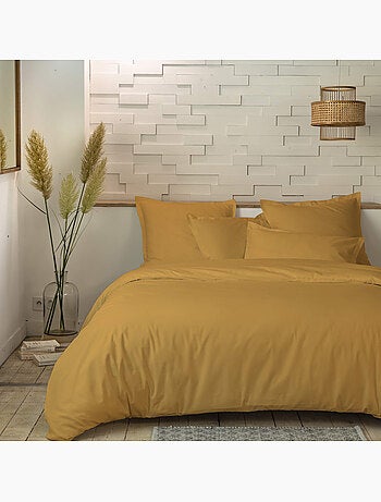 Parure de lit percale unie blanc