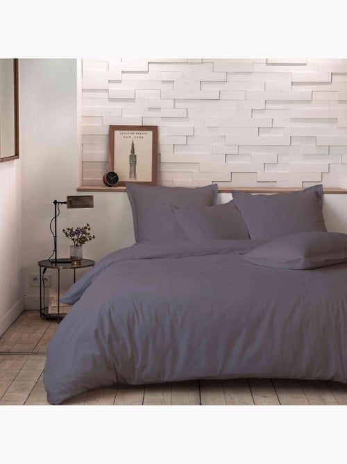 Parure de lit percale unie - Kiabi
