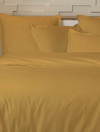 Parure de lit percale unie blanc