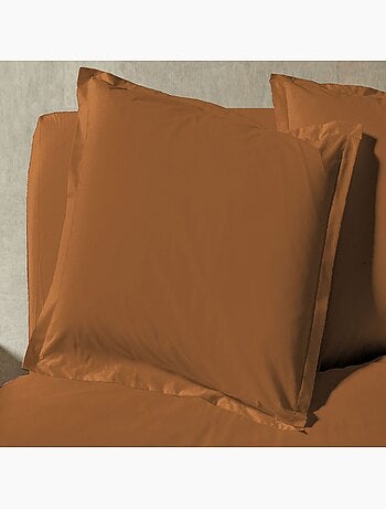 Parure de lit percale unie blanc