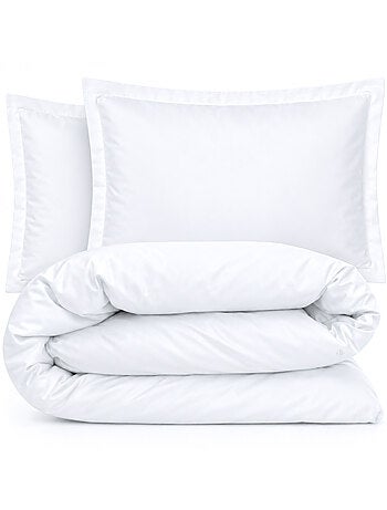 Parure de lit percale unie PRIMO Taie 50x70 cm