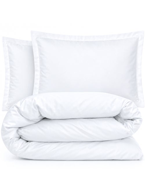 Parure de lit percale unie PRIMO Taie 50x70 cm - Kiabi