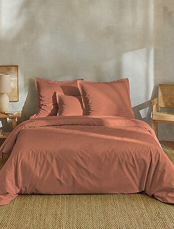 Parure de lit percale unie