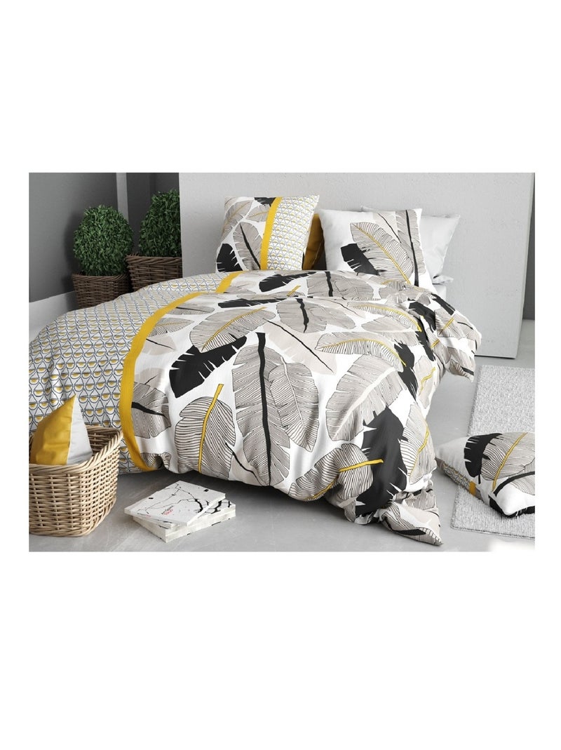 Parure de lit Plumes Blanc - Kiabi