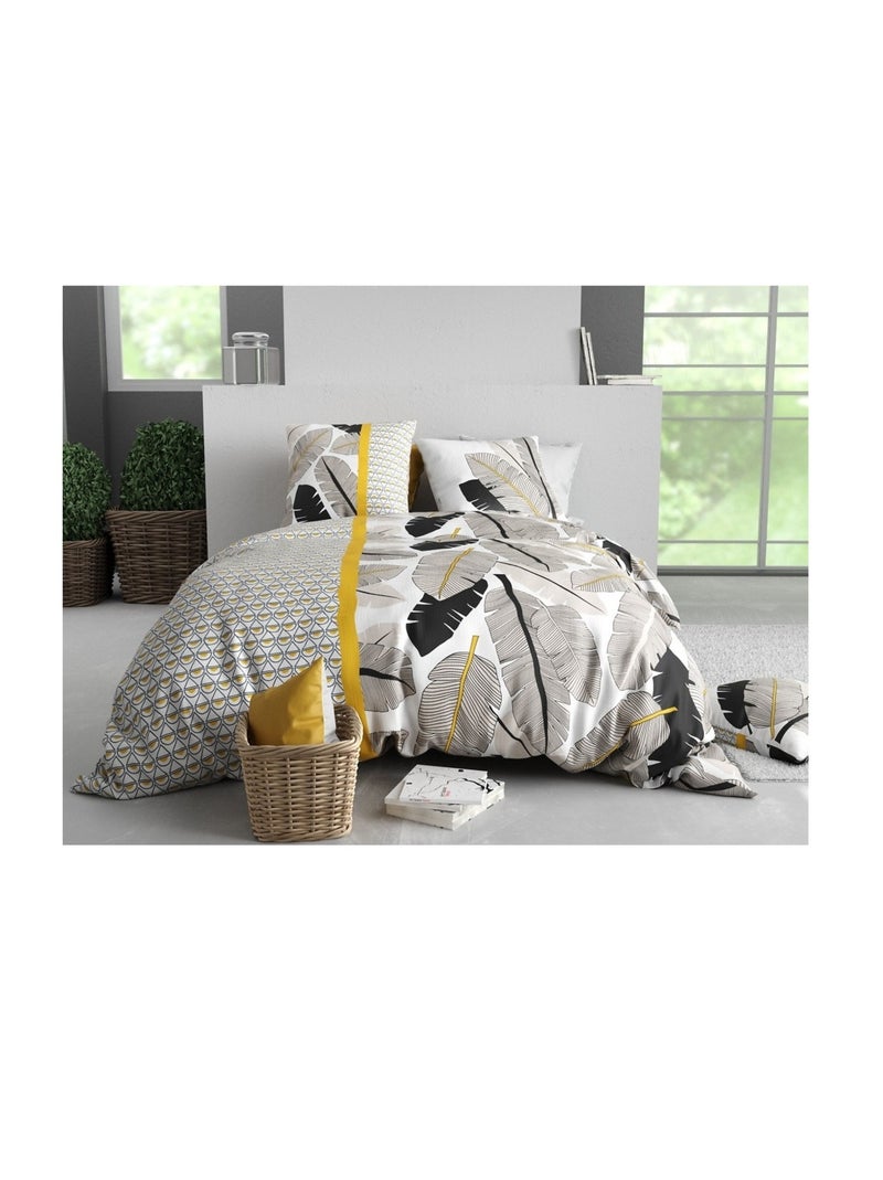 Parure de lit Plumes Blanc - Kiabi