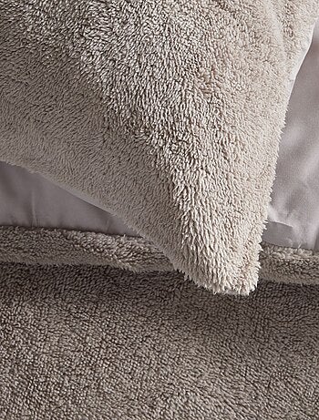 Parure de lit polaire teddy BIEN AU CHAUD