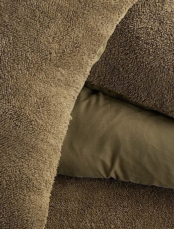 Parure de lit polaire teddy BIEN AU CHAUD