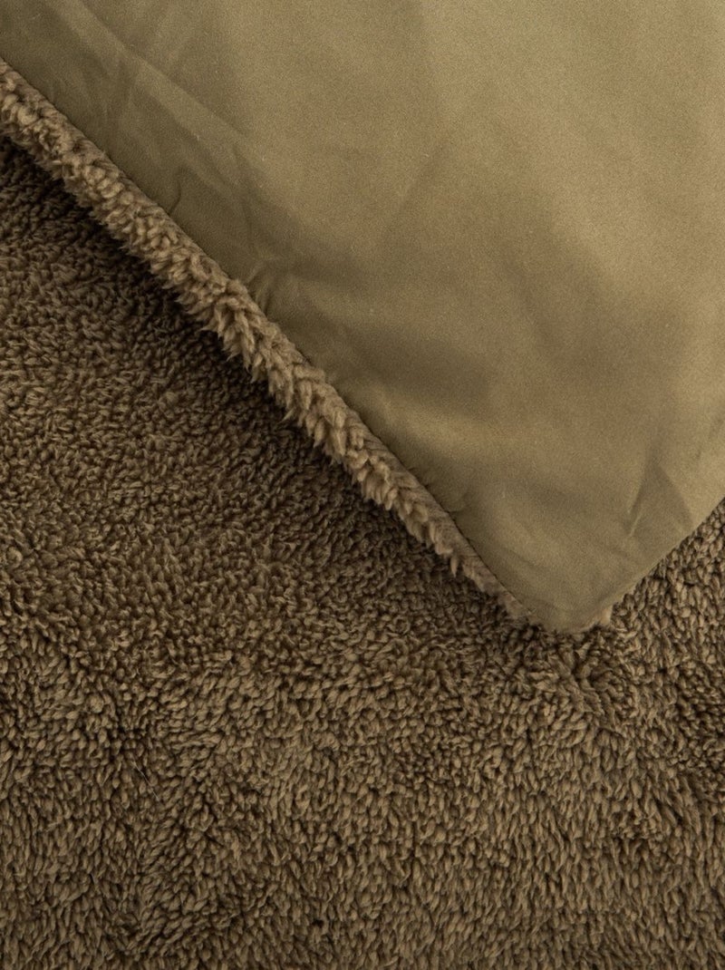 Parure de lit polaire teddy BIEN AU CHAUD Vert - Kiabi