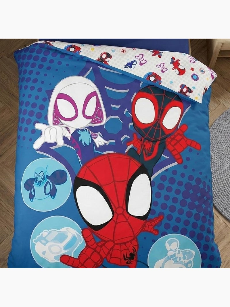 Parure de lit polycoton aymax spiderman Bleu - Kiabi