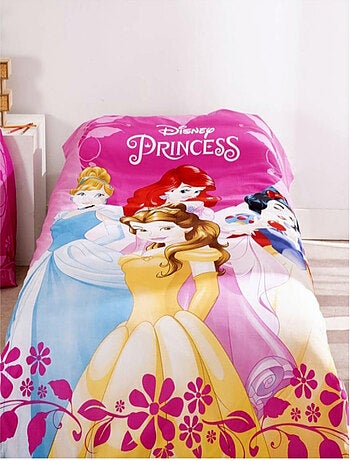 Parure de Lit Princesses Disney Enfant, 100% Coton Oeko-Tex, Lit 1 place, ROYALE