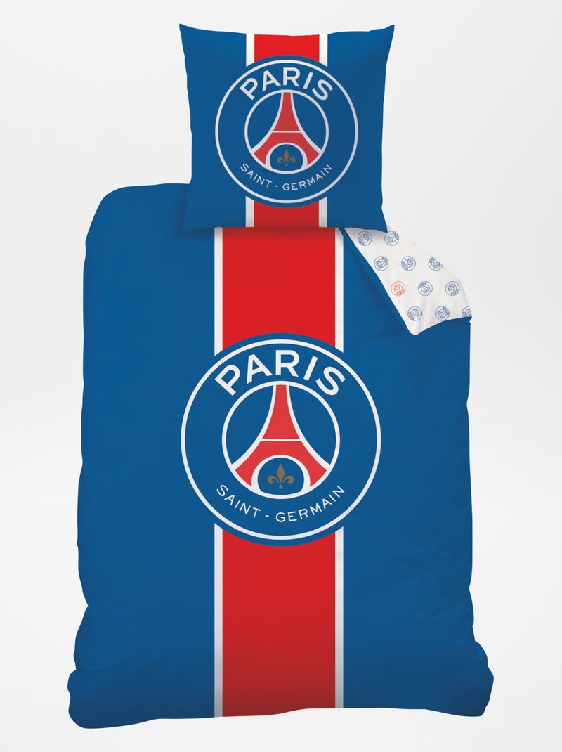 Parure de lit 'PSG' - 1 personne Bleu - Kiabi