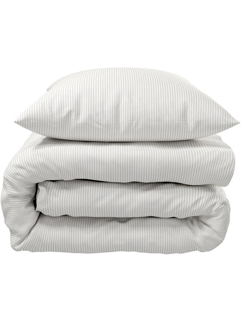 Parure de lit rayures Bengal Blanc - Kiabi