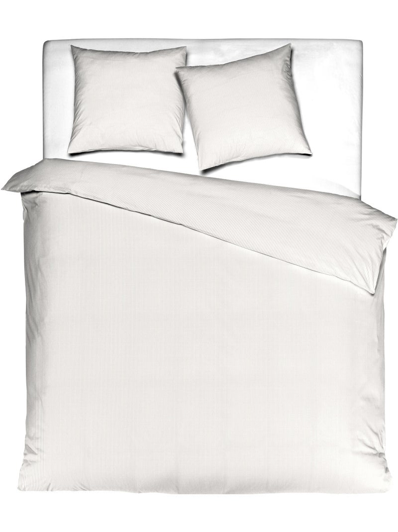 Parure de lit rayures Bengal Blanc - Kiabi