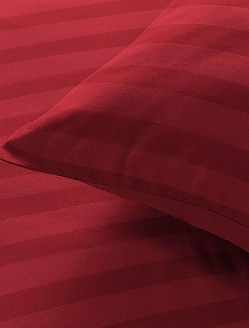 Parure de lit rayures dans le tissage