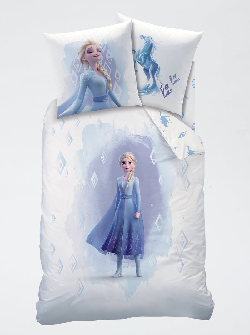 Parure de lit 'Reine des Neiges' Bleu - Kiabi