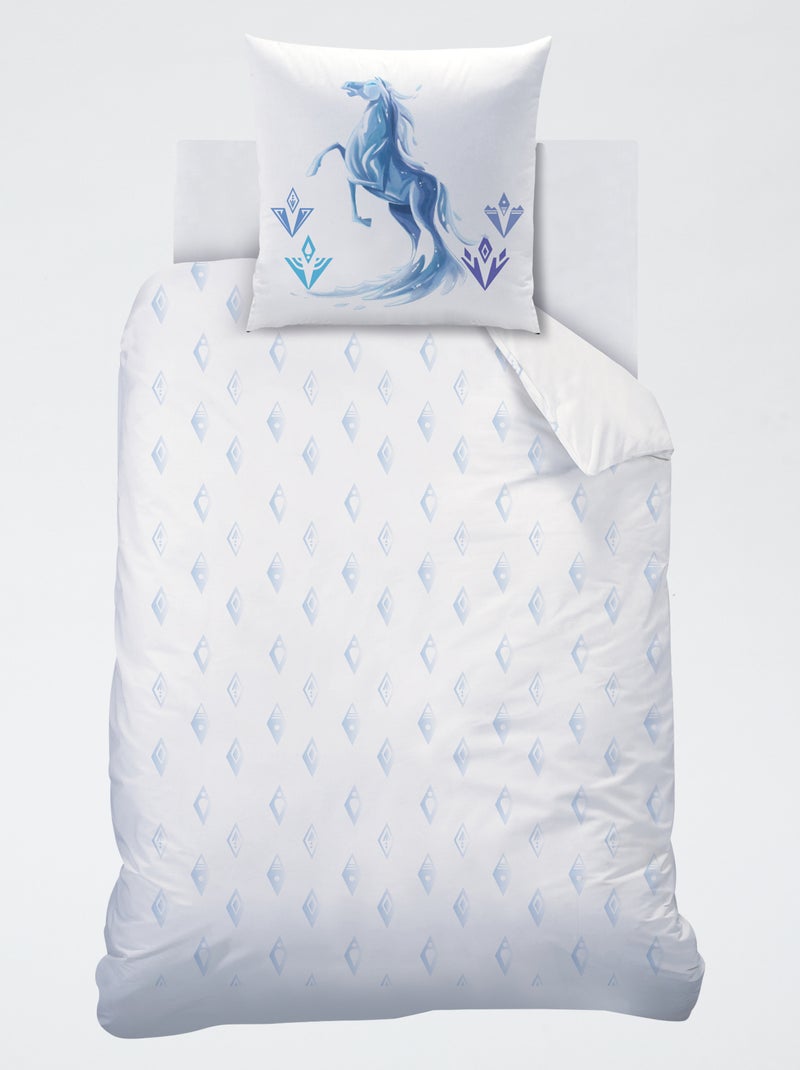 Parure de lit 'Reine des Neiges' Bleu - Kiabi
