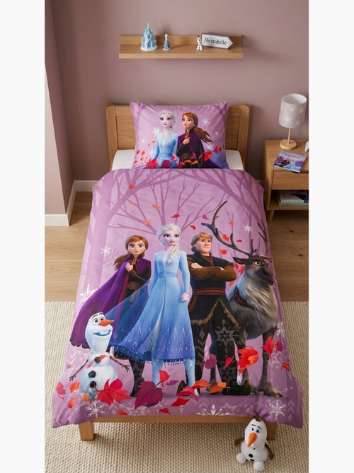 Parure de Lit Reine des Neiges Frozen Enfant, 100% Coton Oeko-Tex, Lit 1 place - Kiabi